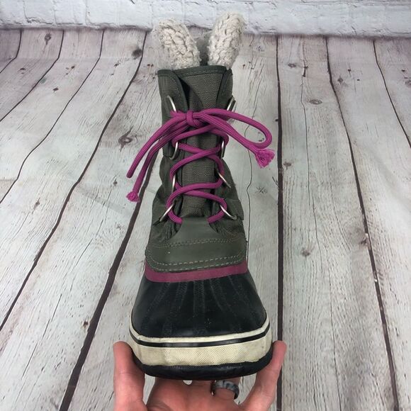 Sorel Winter Carnival Green Winter Boots Women's Sz 8 - Picture 6 of 12